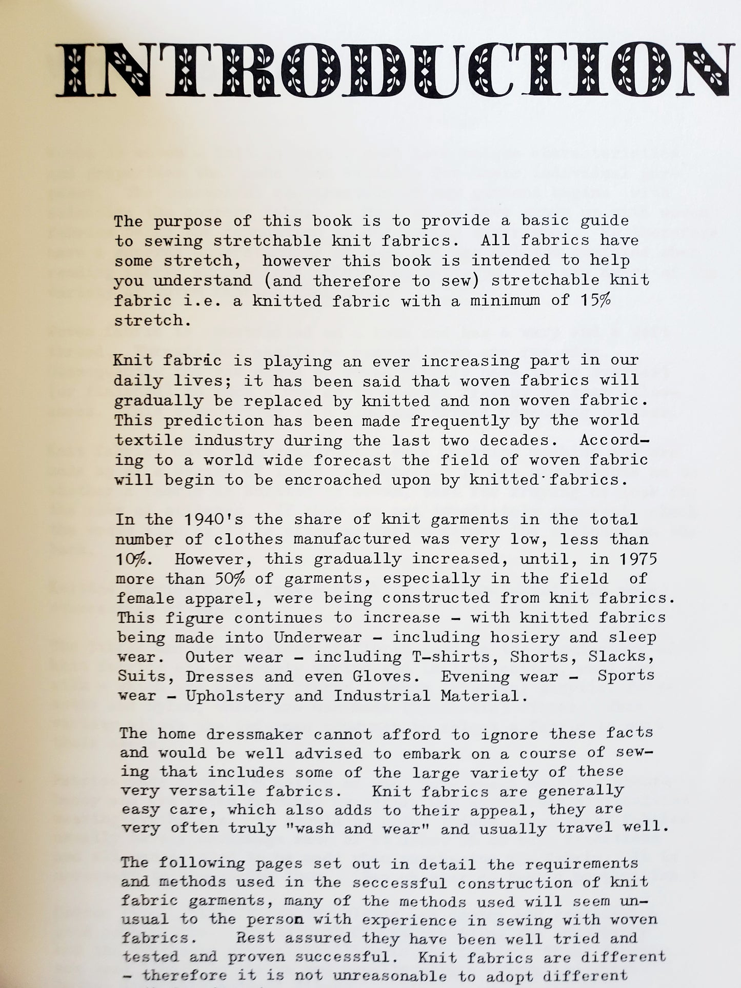 Knit Sewing, Dawn Brown - Instructional Book for Sewing with Knit Fabrics