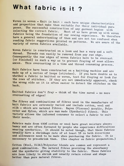 Knit Sewing, Dawn Brown - Instructional Book for Sewing with Knit Fabrics