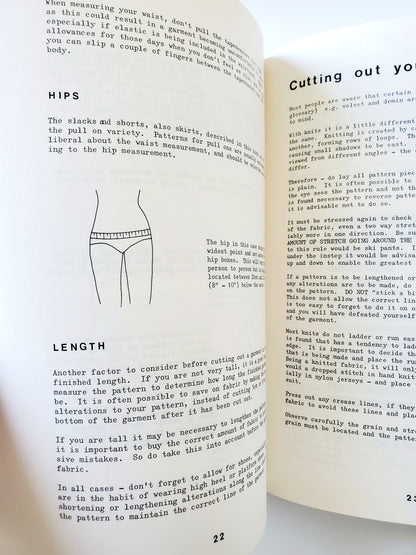 Knit Sewing, Dawn Brown - Instructional Book for Sewing with Knit Fabrics