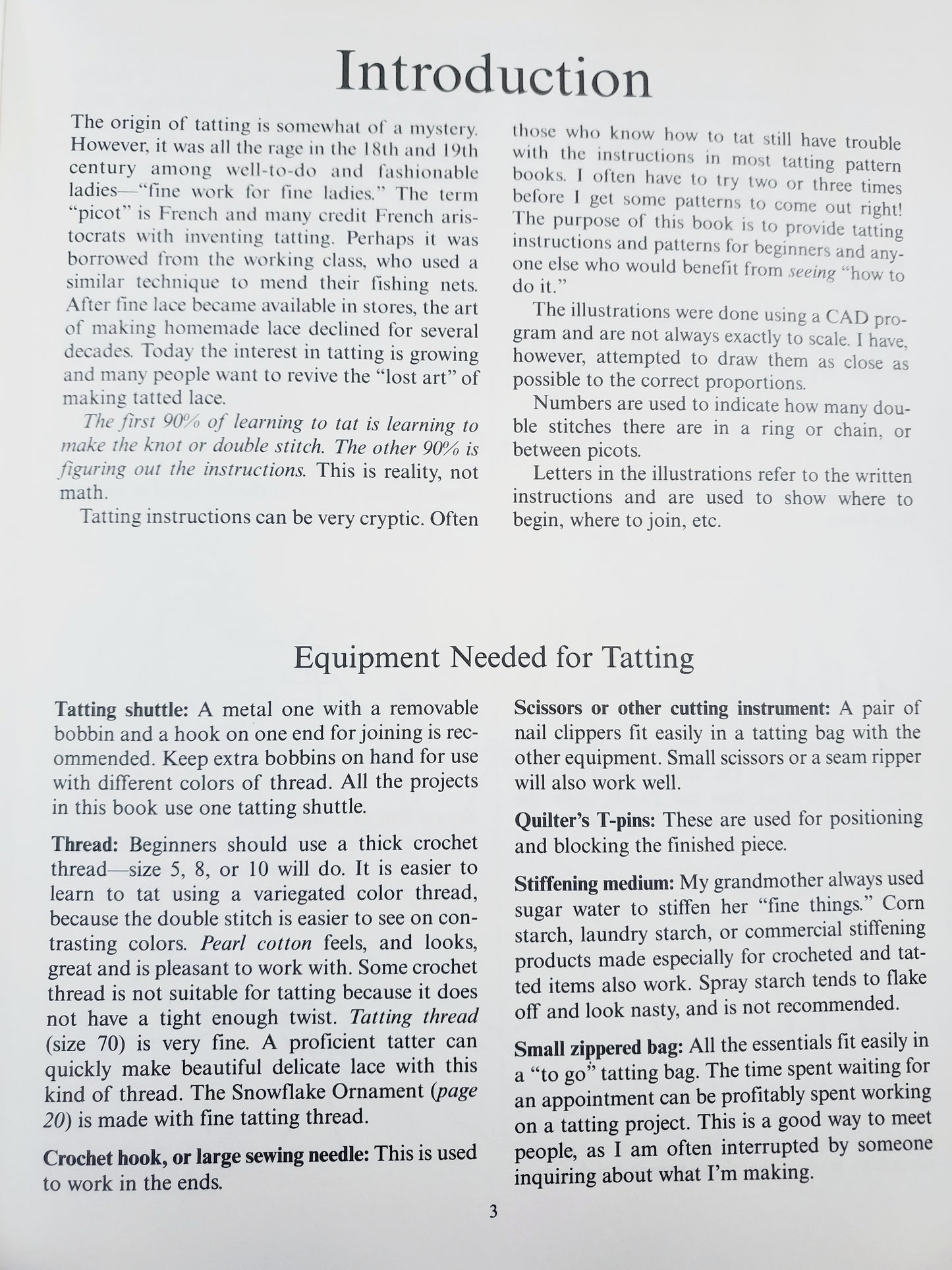 EASY TATTING - Rozella F. Linden, Dover Needlework Series, Original Vintage Book