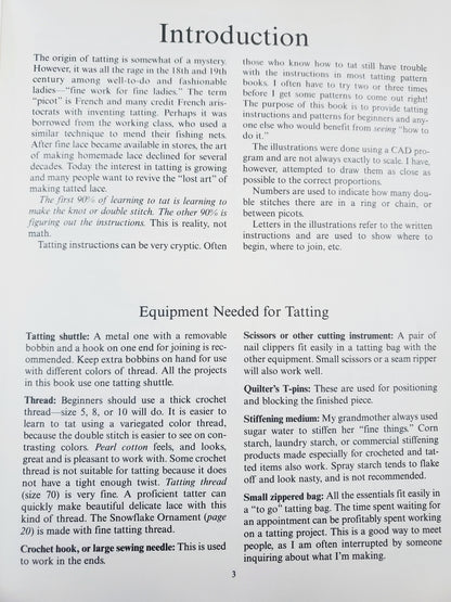 EASY TATTING - Rozella F. Linden, Dover Needlework Series, Original Vintage Book