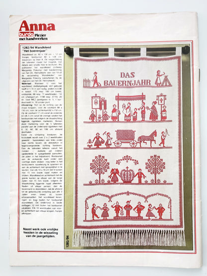 ANNA Vintage BURDA Plezier methandwerken December 1982 Magazine (pattern insert)