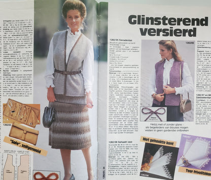 ANNA Vintage BURDA Plezier methandwerken December 1982 Magazine (pattern insert)