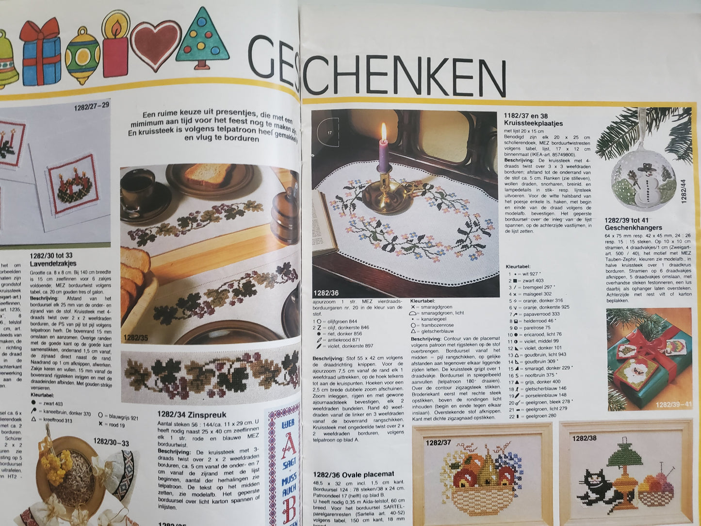 ANNA Vintage BURDA Plezier methandwerken December 1982 Magazine (pattern insert)