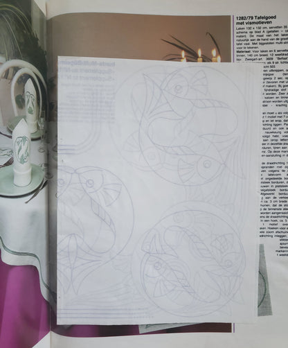 ANNA Vintage BURDA Plezier methandwerken December 1982 Magazine (pattern insert)