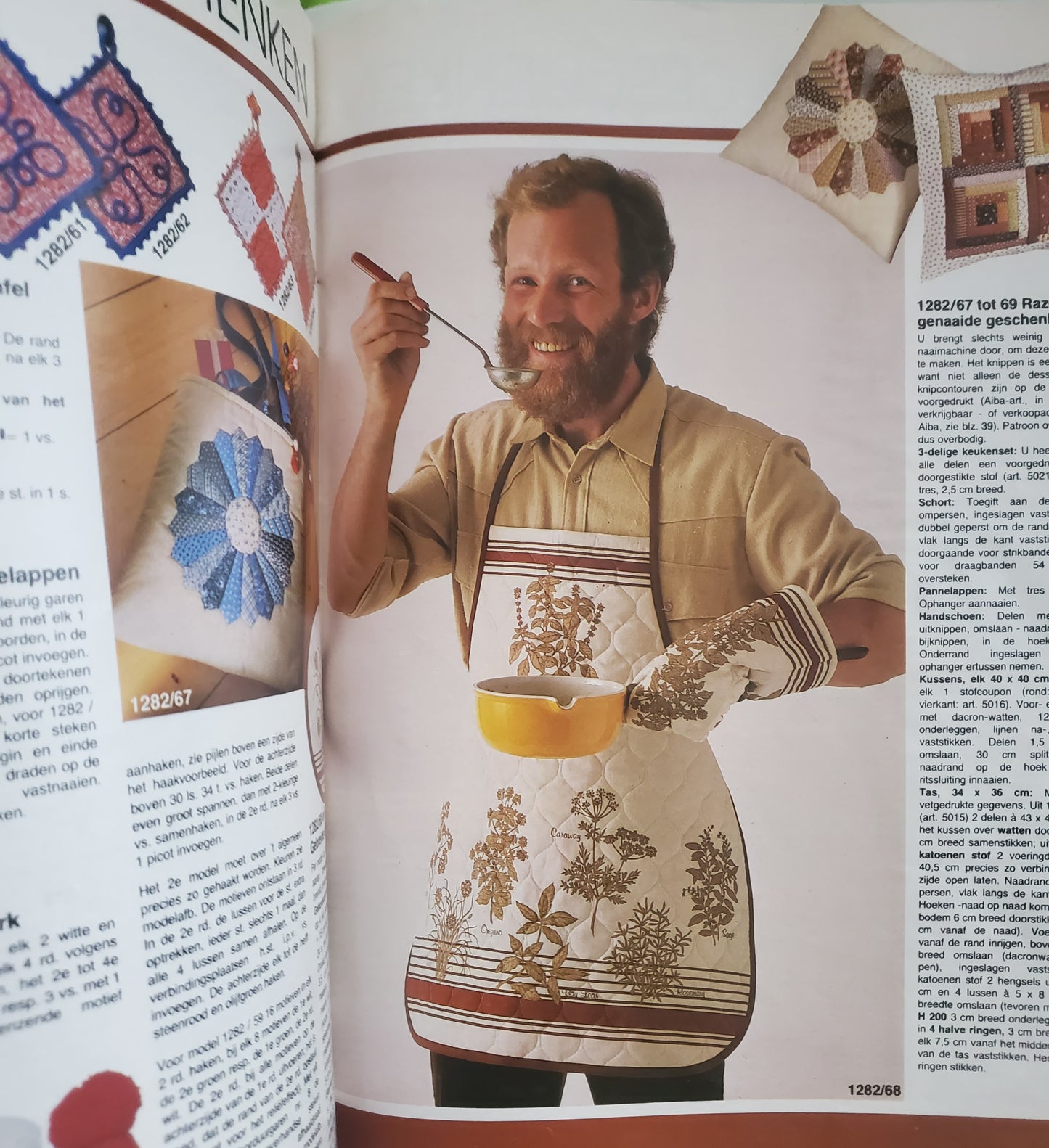 ANNA Vintage BURDA Plezier methandwerken December 1982 Magazine (pattern insert)