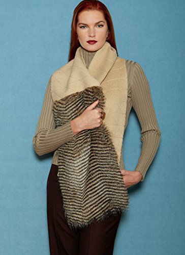 VOGUE Sewing Pattern V9234, Vogue Accessories, Wraps, Scarves, Gloves, With Fur, All Sizes