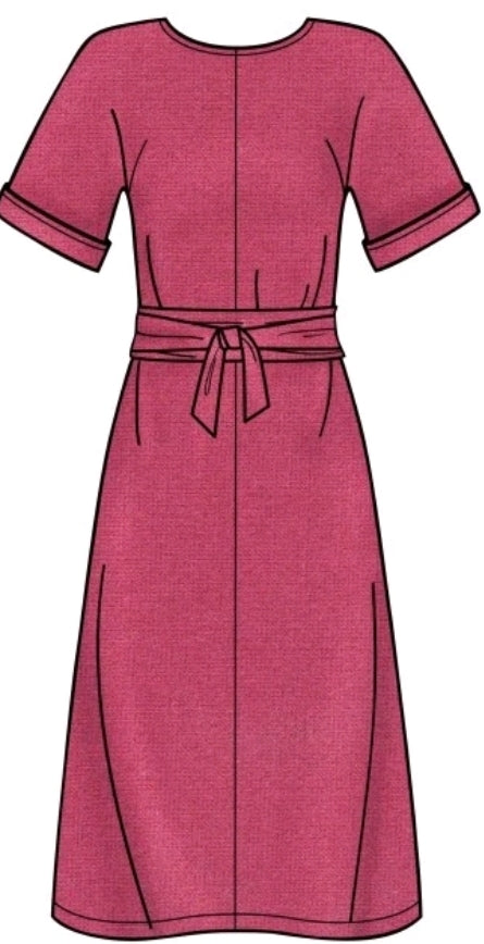 SIMPLICITY Sewing Pattern S8981, Dress, Fabric Belt, Size 6-14