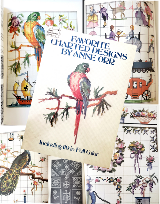 Favorite Charted Designs by Anne Orr. 119 in Full Colour Dover Needlework Series